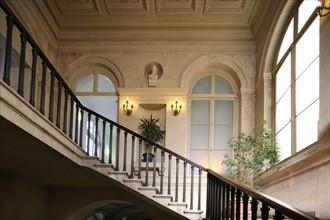 France, ile de france, paris 9e, 9 rue drouot, mairie du 9e arrondissement, hotel d'augny, grand escalier,


Date : Ete 2012