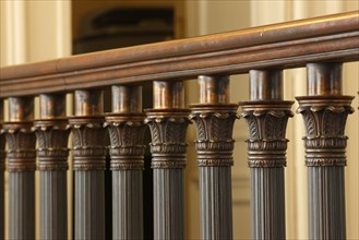 France, ile de france, paris 9e, 9 rue drouot, mairie du 9e arrondissement, hotel d'augny, grand escalier, detail balustrade, palmettes,


Date : Ete 2012