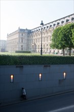 France, Region Ile de France, Paris 1er arrondissement, Musee du Louvre.
Descente du tunnel passant sous les Tuileries.
