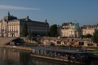 France, Region Ile de France, Paris 7e arrondissement, quai Anatole France, musee d'Orsay, depuis la passerelle de Solferino