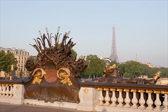 France, Region Ile de France, Paris, 7e arrondissement, Pont Alexandre III