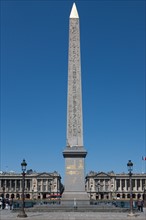 France, Region Ile de France, Paris, 8e arrondissement, place de la Concorde, fontaine, obelisque de Louxor,
