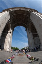 France, Region Ile de France, Paris 8e arrondissement, place Charles de Gaulle, place de l'Etoile, Arc de Triomphe, tombe du soldat inconnu,