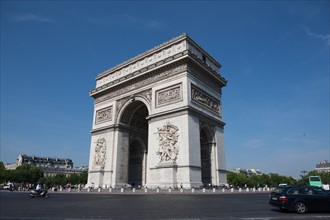 France, Region Ile de France, Paris 8e arrondissement, place Charles de Gaulle, place de l'Etoile, Arc de Triomphe,