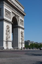 France, Region Ile de France, Paris 8e arrondissement, place charles de gaule place de l'Etoile, Arc de Triomphe, touristes,