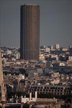France, Region Ile de France, Paris 8e arrondissement, place Charles de Gaulle, place de l'Etoile, au sommet de l'Arc de Triomphe, panorama,