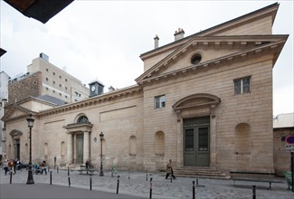 France, Region Ile de France, Paris 9e arrondissement, eglise Saint-Louis d'Antin, rue Caumartin,