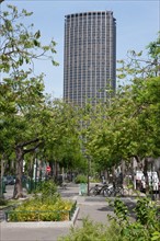 France, Region Ile de France, Paris, 14e arrondissement, boulevard Edgar Quinet, allee Georges Besse, Tour Montparnasse