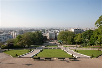 France, Region Ile de France, Paris, 18e arrondissement, Montmartre, basilique du Sacre Coeur,