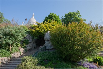 France, Region Ile de France, Paris, 18e arrondissement, Montmartre, basilique du Sacre Coeur,