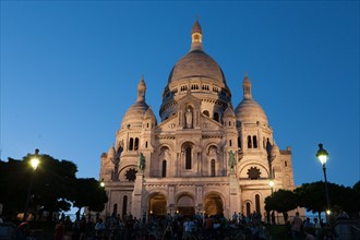 France, Region Ile de France, Paris 18e arrondissement, Montmartre, basilique du Sacre Coeur,