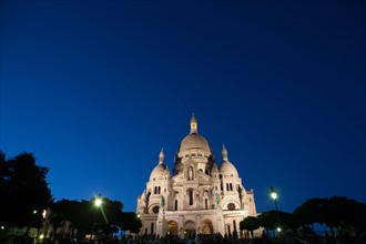 France, Region Ile de France, Paris 18e arrondissement, Montmartre, basilique du Sacre Coeur,