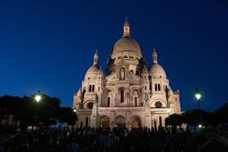 France, Region Ile de France, Paris 18e arrondissement, Montmartre, basilique du Sacre Coeur,