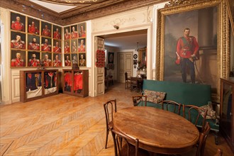 France, Region Ile de France, Hauts de Seine, Courbevoie, 12 bis rue Saint-Guillaume, musee du regiment cosaque de la Garde Imperiale, tsar, Alexandre Bobtikoff, conservateur,