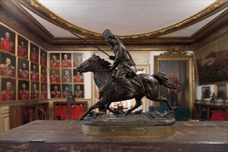 France, Region Ile de France, Hauts de Seine, Courbevoie, 12 bis rue Saint-Guillaume, musee du regiment cosaque de la Garde Imperiale, tsar, Alexandre Bobtikoff, conservateur,