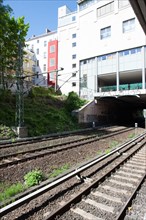 Allemagne (Germany), Berlin, Prenzlauer Berg, metro, S-Bahn, transport urbain,