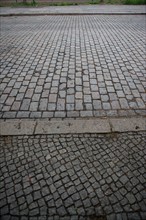 Allemagne (Germany), Berlin, Prenzlauer Berg, signes de ville, rue pavee