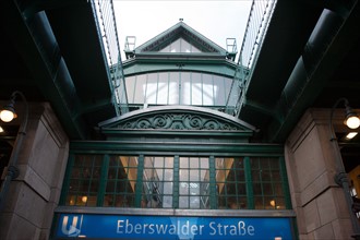 Allemagne (Germany), Berlin, Prenzlauer Berg, station de metro Eberswalder Strasse