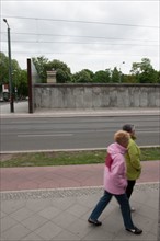 Allemagne (Germany), Berlin, Bernauer Strasse, Mur de Berlin, autour du memorial du mur,