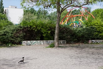 Allemagne (Germany), Berlin, Prenzlauer Berg, Mauer Park, vestiges du Mur de Berlin, jardin public,