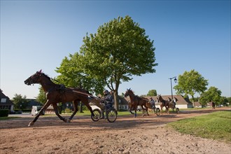 France, Ile de France, Val-de-Marne, Boissy-Saint-Leger, centre d'entrainement de Grosbois, chateau, trot, courses hippiques,