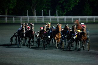 France, Ile de France, Val-de-Marne, Boissy-Saint-Leger, centre d'entrainement de Grosbois, chateau, trot, courses hippiques,