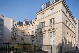 France, Ile de France, Paris 11e arrondissement, 51-53 rue de Charonne, Hotel de Mortagne, manufacture de velours Gaspard Gregoire,