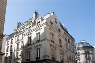 France, Ile de France, Paris 4e arrondissement, 61 rue du Temple, ancienne maison ayant servi de synagogue sous Napoleon 1er,