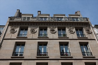 France, Ile de France, Paris 6e arrondissement, rue d'Assas, immeubles, lotissement sous Napoleon, facades,