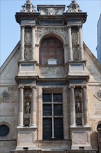 France, Ile de France, Paris 6e arrondissement, rue Bonaparte, Ecole nationale Superieure des Beaux-Arts (ENSBA), ancien portique du chateau d'Anet,