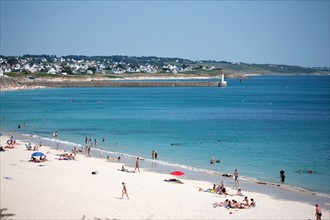 France, région Bretagne, Brittany, Finistère, Cap Sizun, Audierne-Esquibien, plage