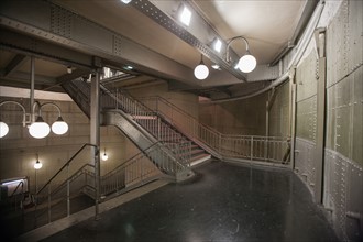France, Région Ile de France, Paris 4e arrondissement, Station de métro Cité, escalier