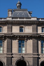 France, Région Ile de France, Paris 1er arrondissement, Rue de Rivoli, Musée du Louvre, façade