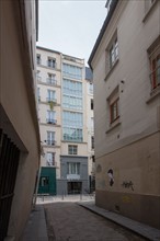 France, Région Ile de France, Paris 3e arrondissement, le Marais, Rue des Gravilliers, immeuble