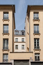 France, Région Ile de France, Paris 4e arrondissement, le Marais, Rue de Turenne, immeuble