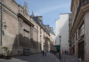 France, Région Ile de France, Paris 4e arrondissement, le Marais, Rue de la Verrerie, angle avec la