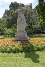 France, Région Ile de France, Paris 6e arrondissement, Jardin du Luxembourg, statue de Paul