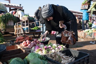 Afrique du nord, Maroc, Marrakech, souk, marché de gros, alimentaire,