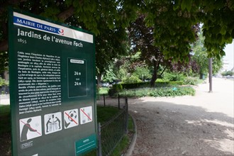 Avenue Foch, Jardins De L'Avenue Foch