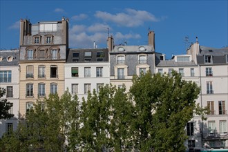 Ile de la Cité, Quai Des Orfevres Depuis Le Quai Des Grands Augustins