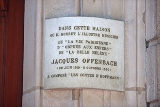 8 boulevard des Capucines, Building where Jacques Offenbach lived