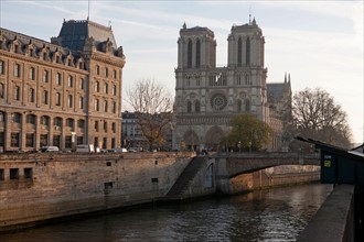 Quai de Montebello, Seine River and Notre Dame