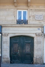Building where Flaubert lived in Paris