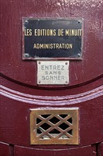 6 rue Bernard Palissy, Editions De Minuit