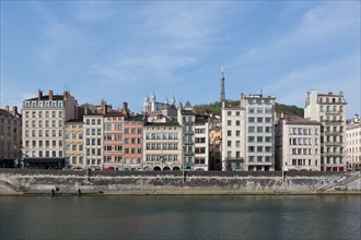 Lyon, façades Quai de Bondy