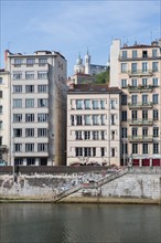 Lyon, façades Quai de Bondy