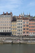 Lyon, facades Quai de Bondy