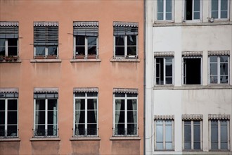 Lyon, facades du Quai Fulchiron