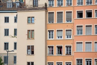 Lyon, façades du Quai Fulchiron