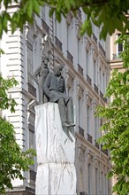 Lyon, statue de Saint-Exupery et du Petit Prince, Place Bellecour